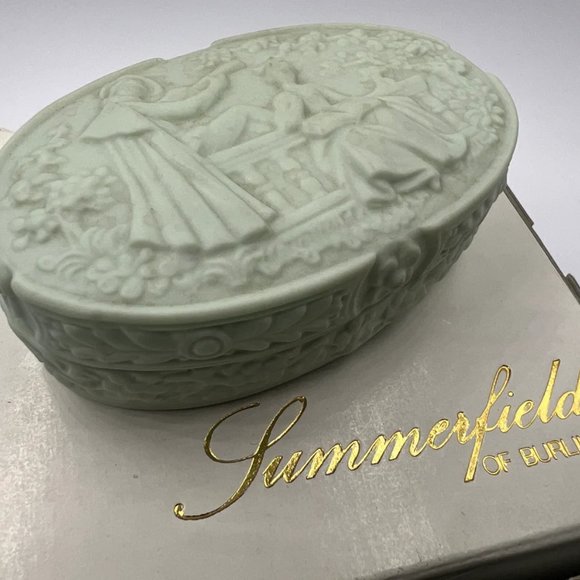 Lladro 5267 Oval Box Decorated" miniature trinket box. - Picture 10 of 10